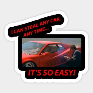 Steal Any Car, Any Time Sticker
